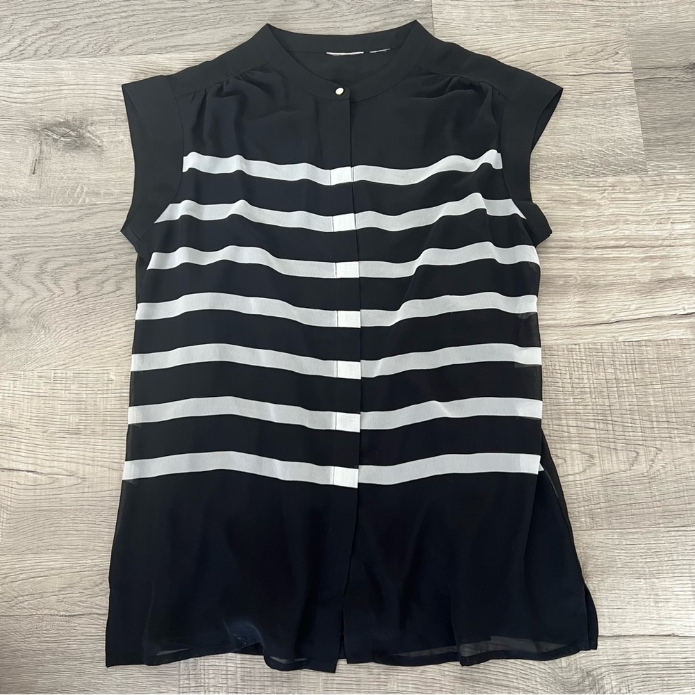 Black Blouse with built in camo - Womens - black - small